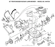 22&quot; REAR BAGGER MOWER