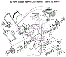 22&quot; REAR BAGGER MOWER