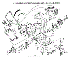 22&quot; REAR BAGGER MOWER