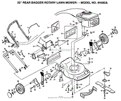 22&quot; REAR BAGGER MOWER