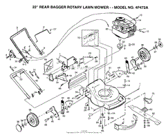 22&quot; REAR BAGGER MOWER