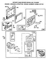 ENGINE BRIGGS AND STRATTON