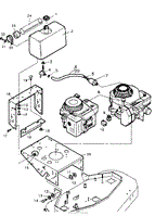 ENGINE &amp; GAS TANK GEAR DRIVE MID-SIZE