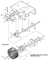 Drive Wheels &amp; Brakes - Single Belt