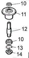 36&quot; Cutter Deck Spindle Assembly