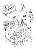 54&quot; CUTTER DECK FIGURE 7A POS-A-DRIVE MID-SIZE (Part 1)