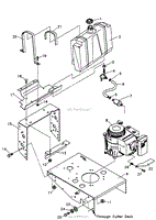 GEAR DRIVE MID-SIZE ENGINE &amp; GAS TANK (KAWASAKI ENGINE) FIGURE 2A