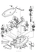 54&quot; CUTTER DECK VARIABLE SPEED MID-SIZE FIGURE 20A (PART 1)