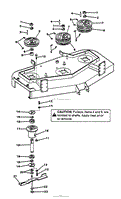 M54 CUTTER DECK: SPINDLES AND BLADES