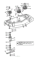 M54 CUTTER DECK: SPINDLES AND BLADES