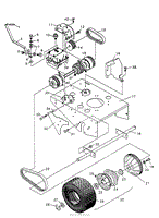 DRIVE WHEEL &amp; TRANSMISSION FIGURE 3A POS-A-DRIVE MID-SIZE