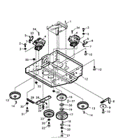 FITTINGS UNDER ENGINE DECK: 61&quot; UNITS HYDRO MIDSIZE