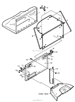 OPTIONAL GRASS CATCHER: 970024 HYDRO MIDSIZE