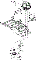 FRAME-ENGINE/CLUTCH ASSY