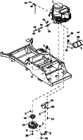 FRAME-ENGINE/CLUTCH ASSY