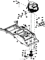 FRAME-ENGINE/CLUTCH ASSY