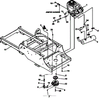 FRAME-ENGINE/CLUTCH ASSY