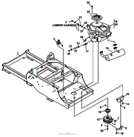 FRAME-ENGINE/CLUTCH ASSY