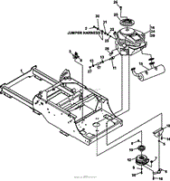 FRAME-ENGINE/CLUTCH ASSY