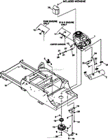 FRAME-ENGINE/CLUTCH ASSY