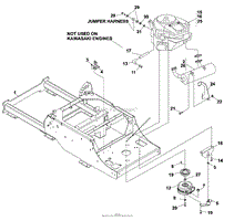 FRAME-ENGINE/CLUTCH ASSY