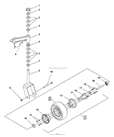 Caster Assy - Fixed Decks