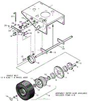 FIG. 3 DRIVE WHEEL &amp; BRAKES