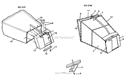 GRASS CATCHERS MODELS GC-21 M + GC-21P