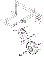 FIGURE 3A AUXILARY WHEEL INSTALLATION