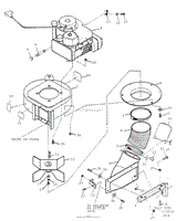 FIGURE 3A DISCHARGE CHUTE, BLOWER &amp; ENGINE