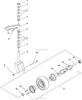 CASTER ASSY-FIXED DECKS