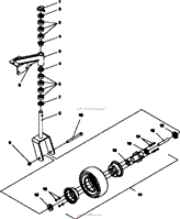 CASTER ASSY-FIXED DECKS