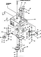 LOWER ENGINE DECK ASSY/CLUTCH