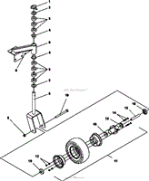 CASTER ASSY-FIXED DECKS