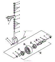 CASTER ASSY-FIXED DECKS