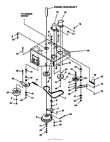 LOWER ENGINE DECK ASSY/CLUTCH