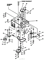 LOWER ENGINE DECK ASSY/CLUTCH