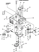 LOWER ENGINE DECK ASSY/CLUTCH