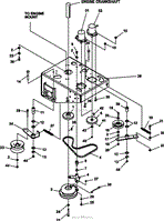 LOWER ENGINE DECK ASSY/CLUTCH