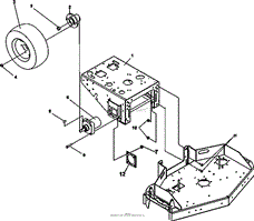 DRIVE WHEELS/CUTTERDECK