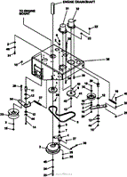 LOWER ENGINE DECK ASSY/CLUTCH