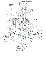 LOWER ENGINE DECK ASSY/CLUTCH