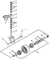 CASTER ASSY-FIXED DECKS