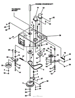 LOWER ENGINE DECK ASSY/CLUTCH