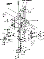 LOWER ENGINE DECK ASSY/CLUTCH