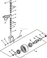 CASTER ASSY-FIXED DECKS