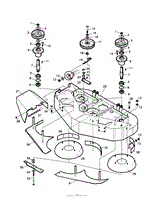 CUTTER DECK PULLEYS XDTBO480 FIGURE 2A