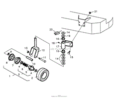 CUTTER DECK CASTERS LYNX 2001 FIGURE 9A