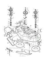 CUTTER DECK (P/N-XD4850) PULLEYS FIGURE 8A (Part 2)