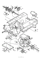 ENGINE &amp; CLUTCH ASSEMBLY FIGURE 1A